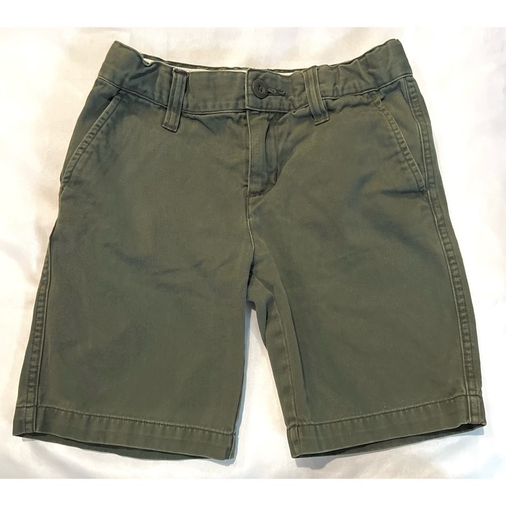 Faded Glory Chino Style Khaki Shorts with Adjustable Waist - Kids | Size: 8
